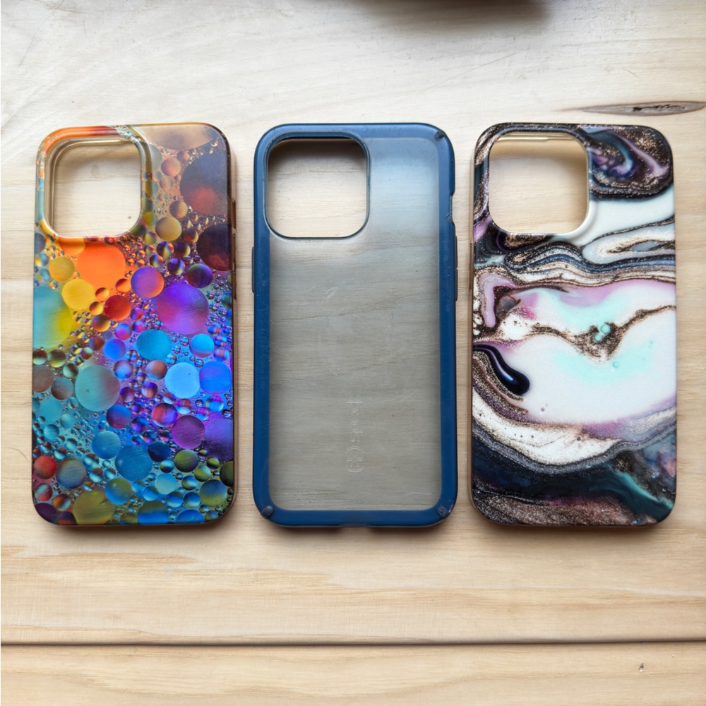 iPhone 13 Pro 3 used cases, gently used Speck Casemate